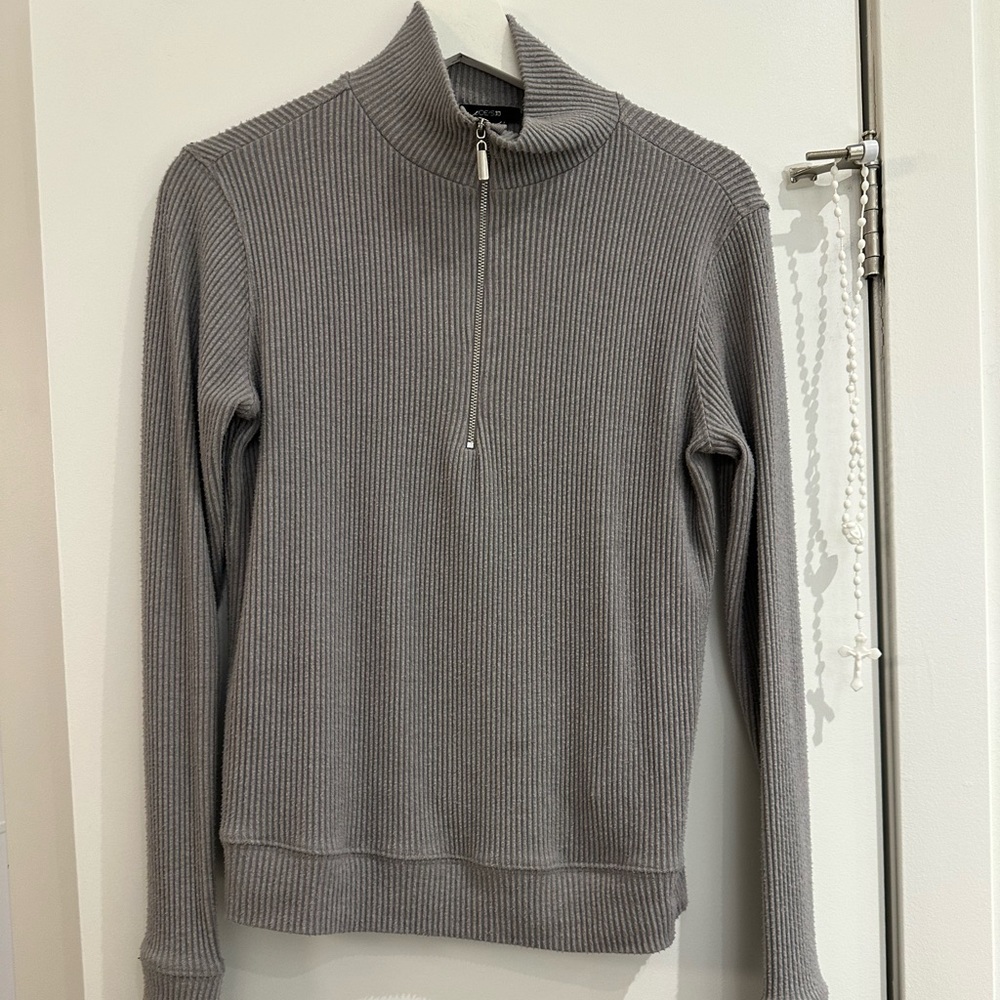 Joe's‎ Jeans Gray Ribbed Turtleneck Sweater